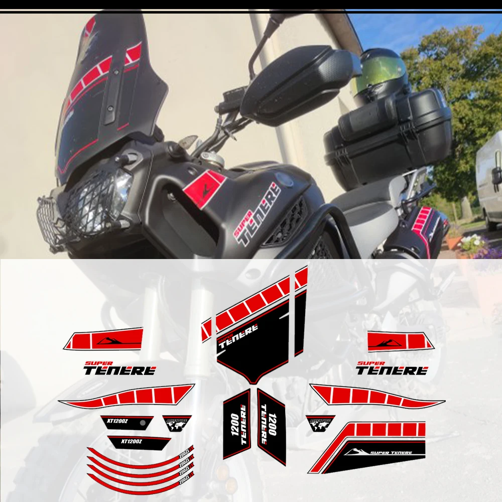 

2010 2011 2012 2013 For YAMAHA SUPER TENERE XT1200Z XT 1200 Z Tank Pad Stickers Wind Deflector Windshield Windscreen Fender