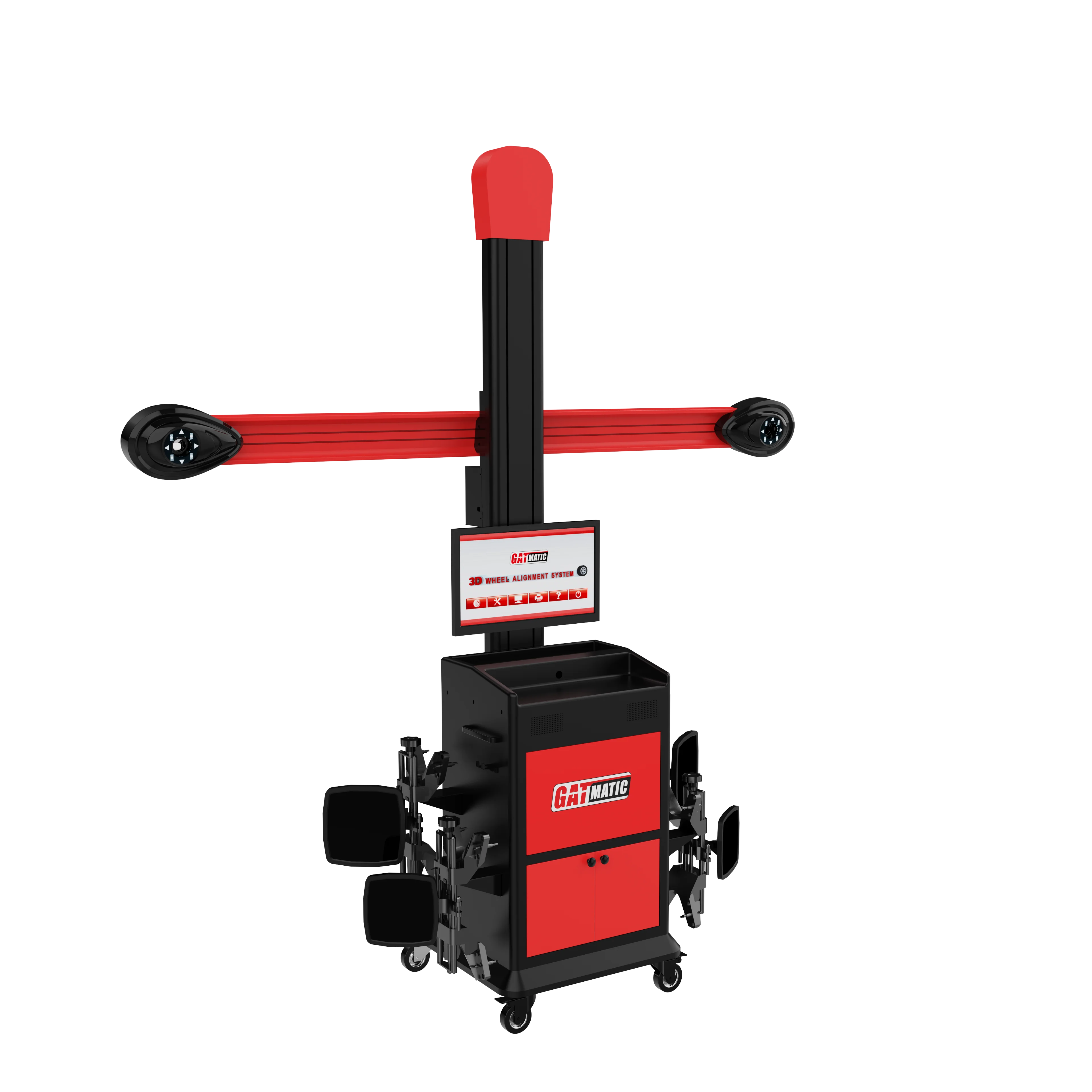 High-Precision 3D Wheel Aligner GA-600S Mobile Auto Repair Equipment LCD Technology 110-220V CE Certified