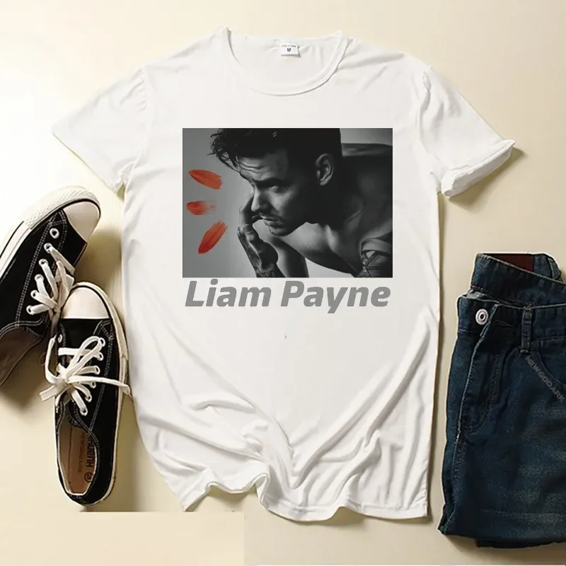 Newgook Liam Payne Men's T Shirts Awesome Tee Shirt Short Sleeve O Neck T-Shirt Pure Cotton Tops