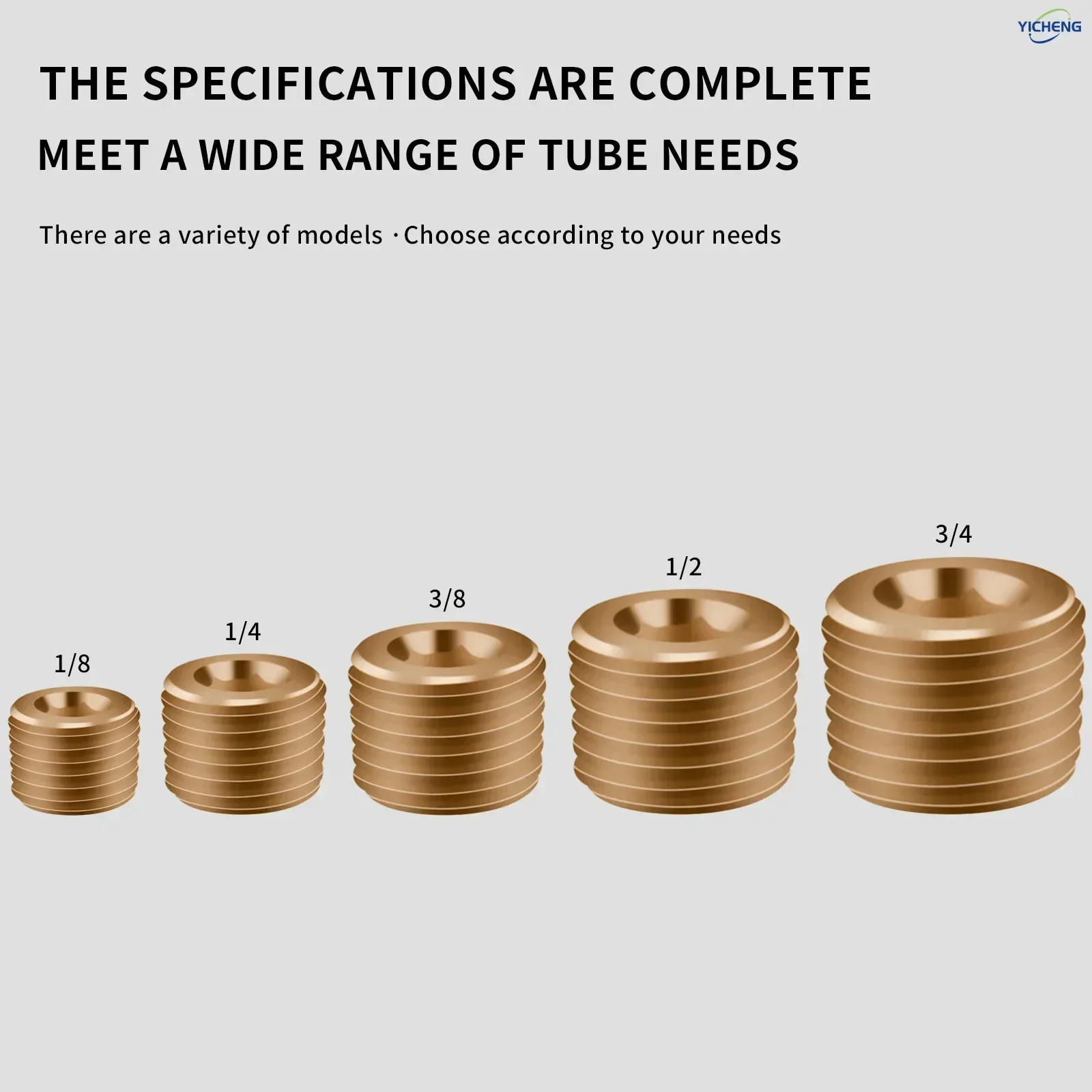 10 قطع تركيب الأنابيب النحاسية، قابس غرق العداد السداسي، أنبوب ذكر 3/4 بوصة
