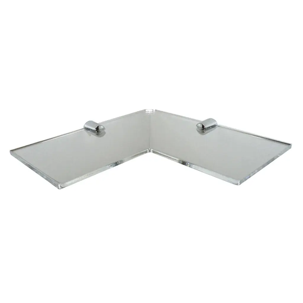 Acrylic Corner Shelf Hanging Floating Shelf Bathroom /Shower/Kitchen Wall Mounted Organizer, Easy to Install