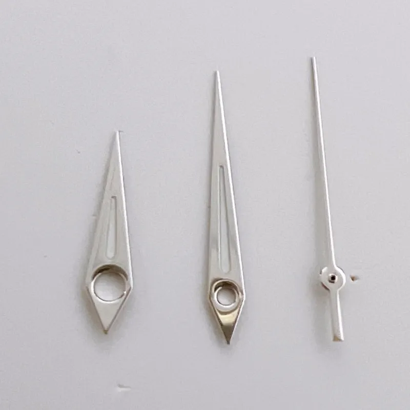 Modifying Watch Accessories NH35 Pointers 8mm*12mm*12.5mm Sliver Watch Hands Green Luminous Needle For NH35 NH36 4R7S Movement