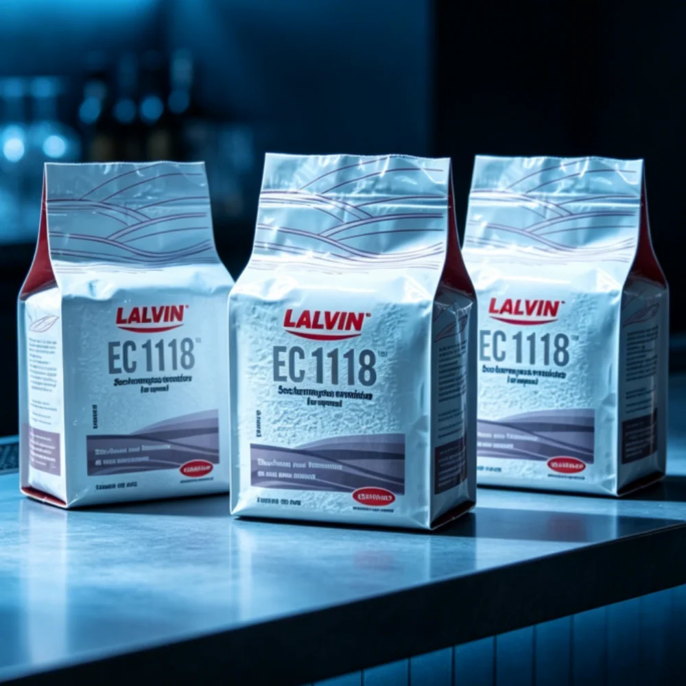 

Aluminum Bag Sealed 50g LALVIN EC-1118 Yeast, Authentic Natural Strain Originated from France Champagne Area, Ideal for Home and