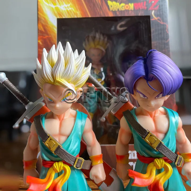 18CM Anime Dragon Ball Z Kid Trunks Figure Super Saiyan Gotenks PVC Action Figures Collection Model Toys for Children Gifts