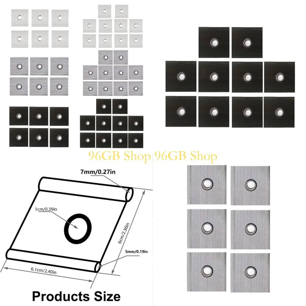 

96GB Caravans Campers Canopy Hook Set PVC Awning Clips for Motorhomes Shelters