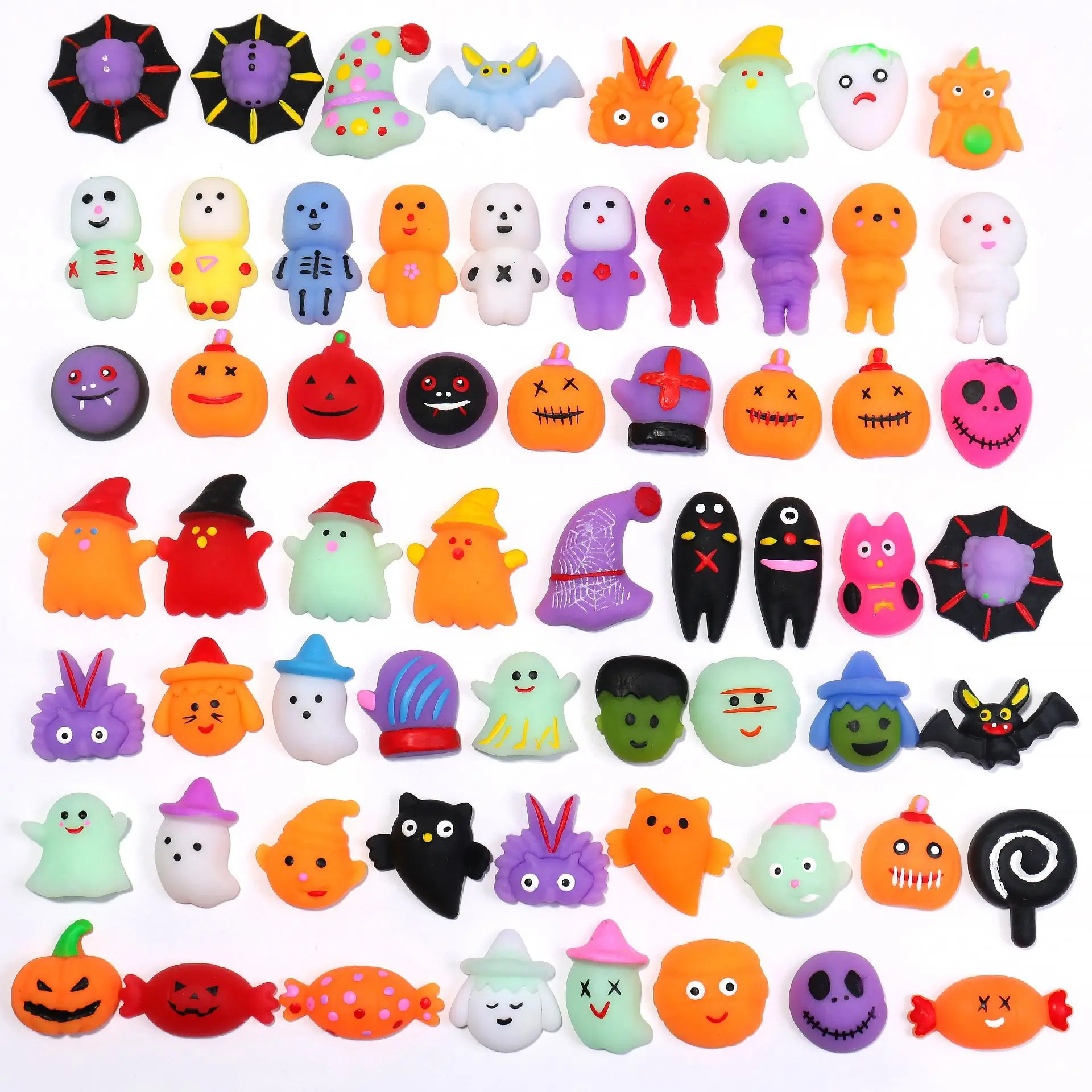 

Игрушки на Хэллоуин: музыкальные, ужасные, в виде черепов, летучих мышей, пауков, серия животных, маленькие фигурки-пельмени от производителей