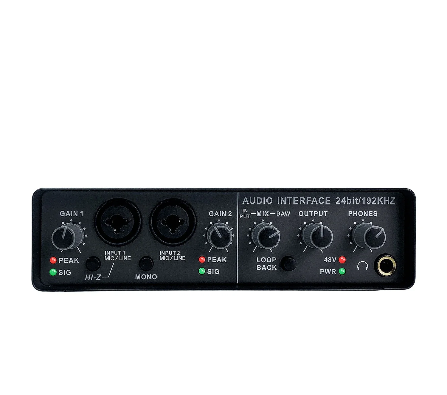 Small external professional sound card,computer free drive sound card,mobile phone live broadcast recording Karaoke supports 48v