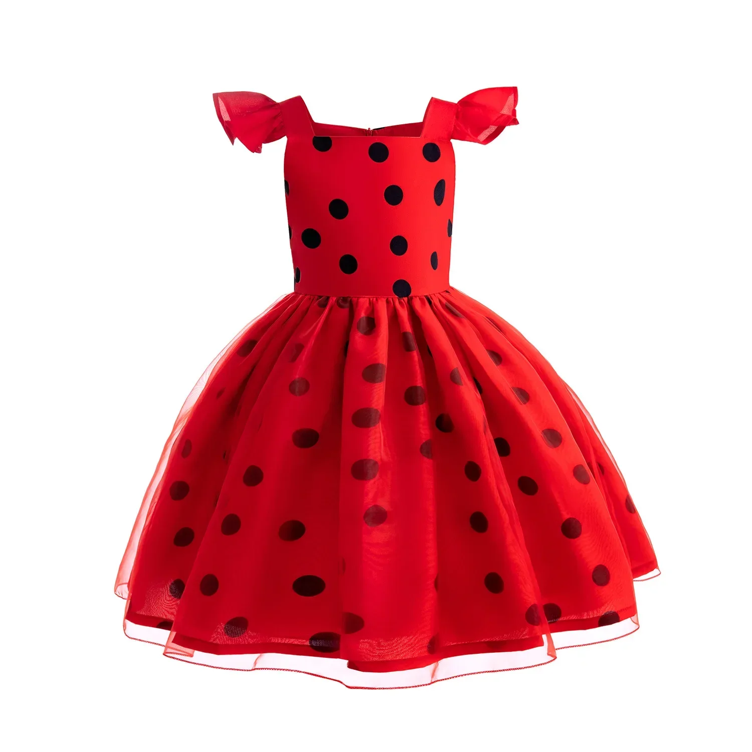 أزياء الهالوين لعام 2025 d'insecte de noël pour filles، رداء rouge، masque d'halloween، sac، Marinette de pâques، أزياء de