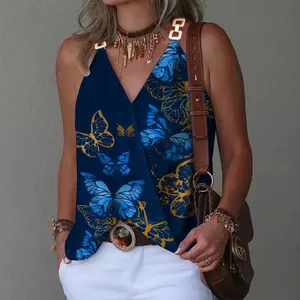 Metallschnalle mit weiblichen Tank -Tank -Top, ärmelloses loser Pullover, weiblicher Bluse, Sommer, 2024 10 Hauptverkaufsbluse Malhar - №7