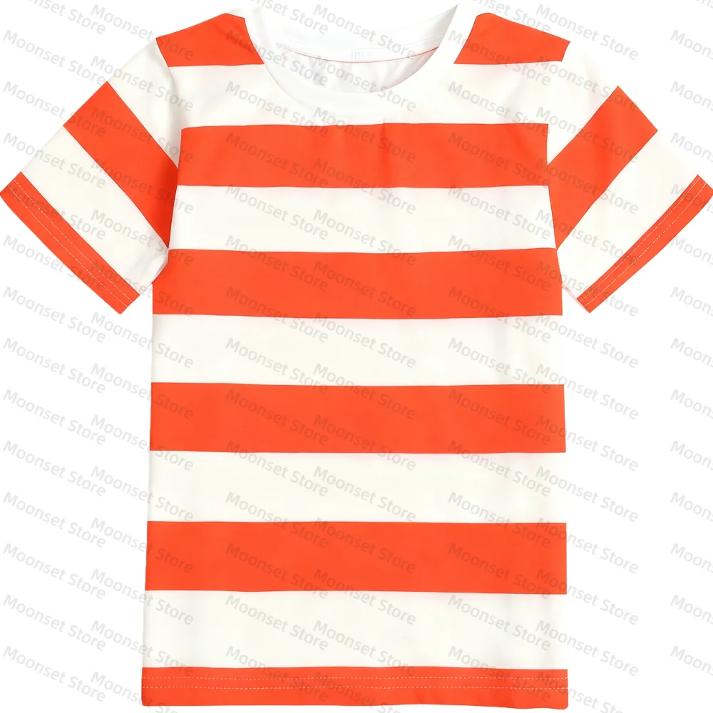 Kontrastfarben mit Streifen, kurzärmeliges neues T-Shirt, T-Shirt für Erwachsene und Kinder, Herren-T-Shirts, Damen-T-Shirts, schnell trocknendes T-Shirt – Detail 9