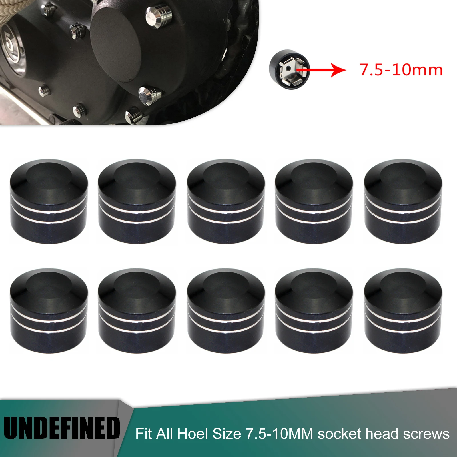 

10pcs Motorcycle Head Bolt Cover Schrauben Motor Bolts Cap Screw Caps For Harley Twin Cam Sportster XL Dyna Softail Touring FLH