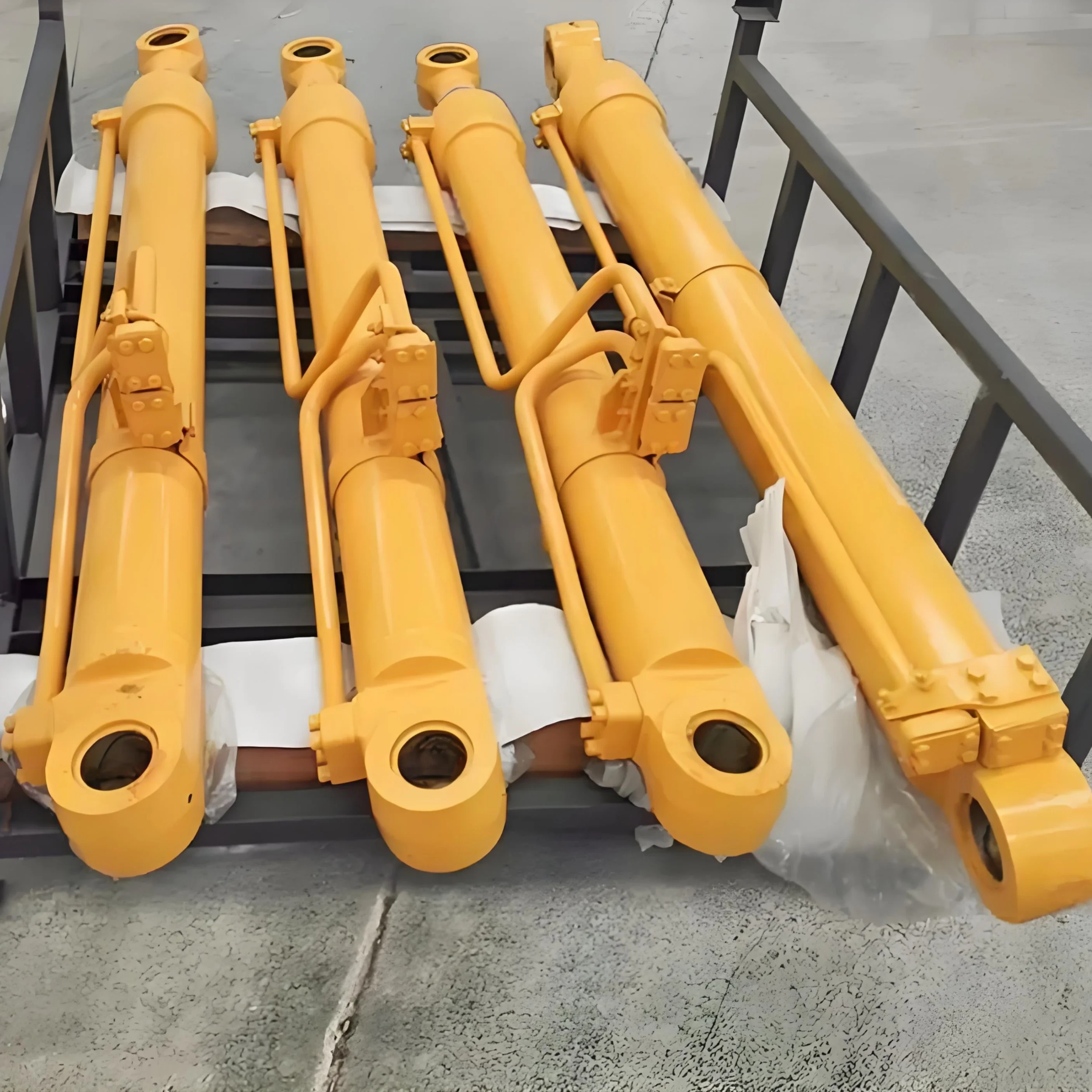 Hydraulic Press Cylinders High-Capacity Telescopic Design Precision Work Trucks Farm Construction Industries Steel New Used