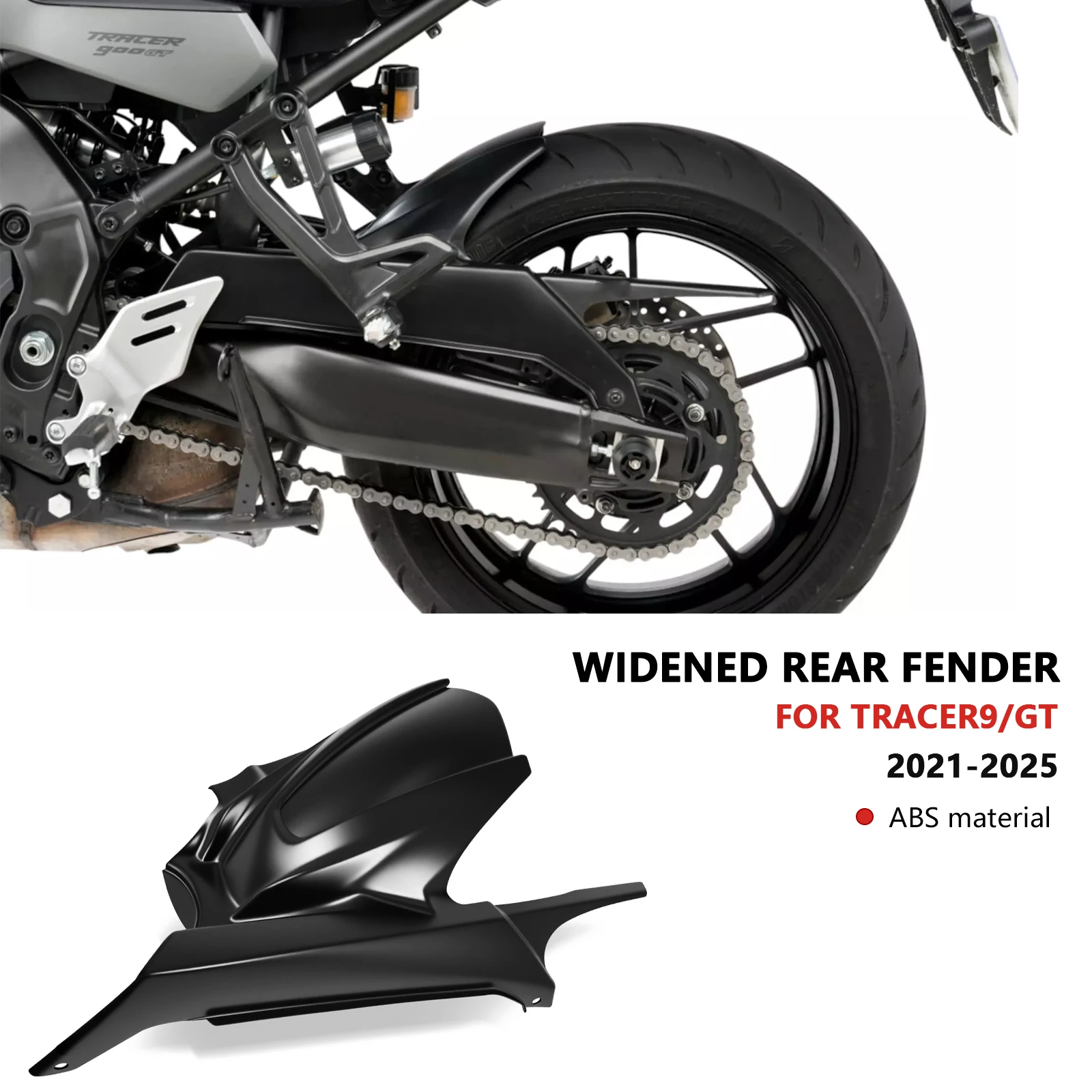 

For TRACER 9GT TRACER 9 2021 2022 2023 2024 2025 Motorcycle Rear Fender Mudguard Tire Hugger Splash Guard Accessories