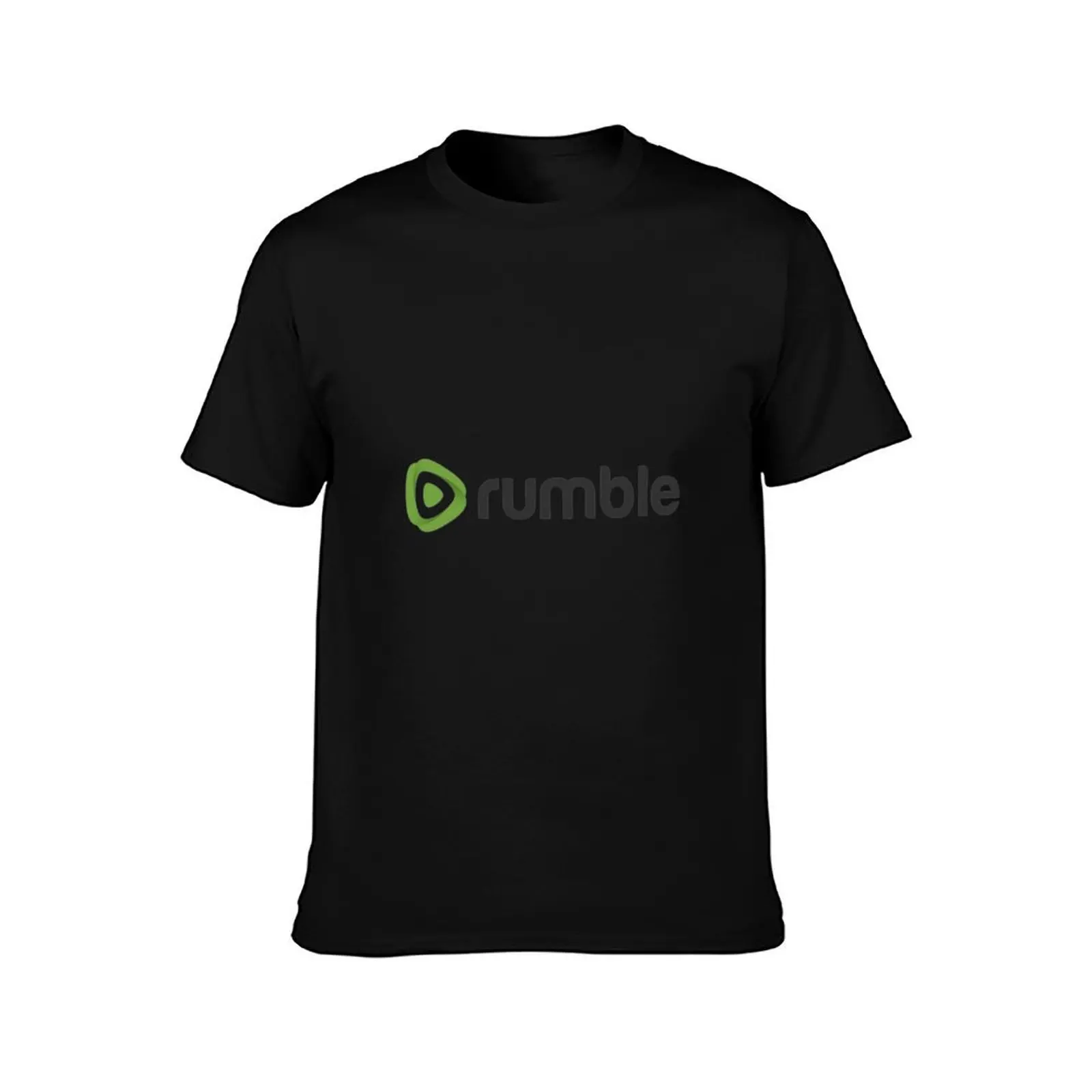 Rumble Logo T-Shirt Casual Graphic Print Tee T-Shirt