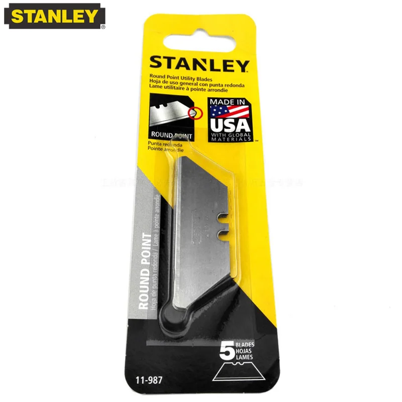 Imagem -02 - Stanley 11-98781 Lâmina de Corte de Cabeça Redonda Conjunto de Peças Art Wallpaper Knife Substituição Lâmina