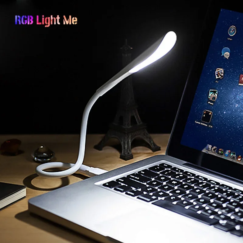 

Mini Portable Laptops USB LED Light Touch Sensor Dimmable Table Desk Lamp for Power Bank Camping PC Laptops Book Night Lighting