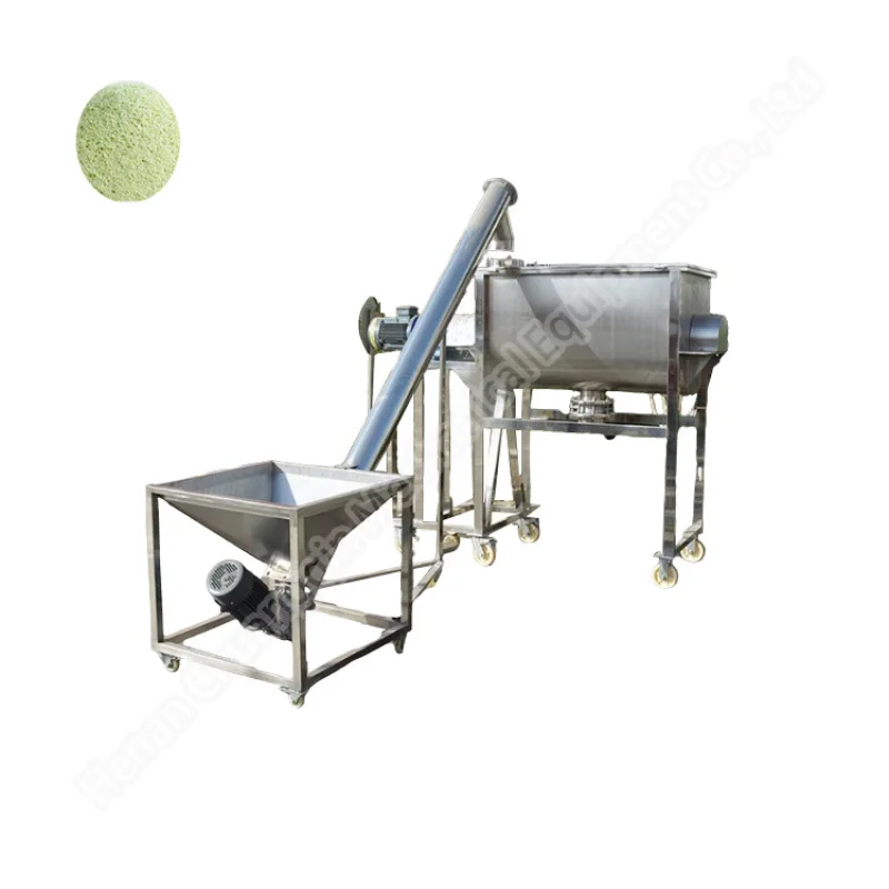 Powder Detergent Blender 500L Ribbon Mixer Wheel Loader