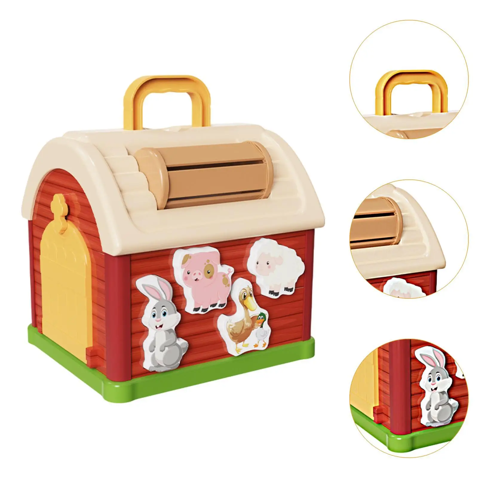 Vormsorteerder Baby Activiteit Kubus Kid Farm Animal Matching Toy Educatief speelgoed Kleurwaarneming Speelgoed voor kleuters