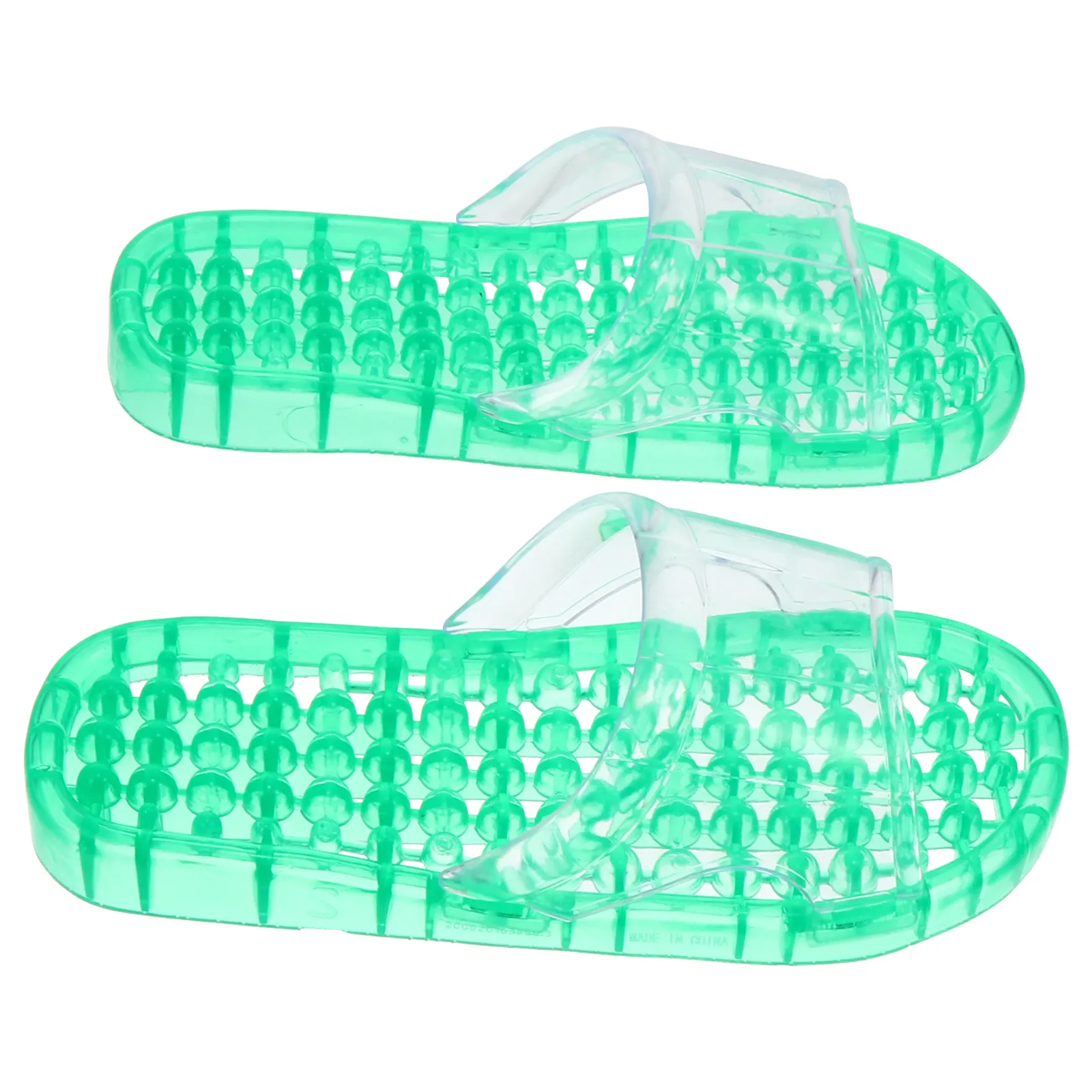 1Pair Hollowed-Out Massaging Slippers Quick Drying Breathable Anti-Slip Lightweight Comfortable Home Indoor Bathroom Foot