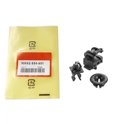3 piece set 90602-S84-A01 For Honda Accord Odyssey Engine Hood Bracket Anchor Cable Ring Clamp