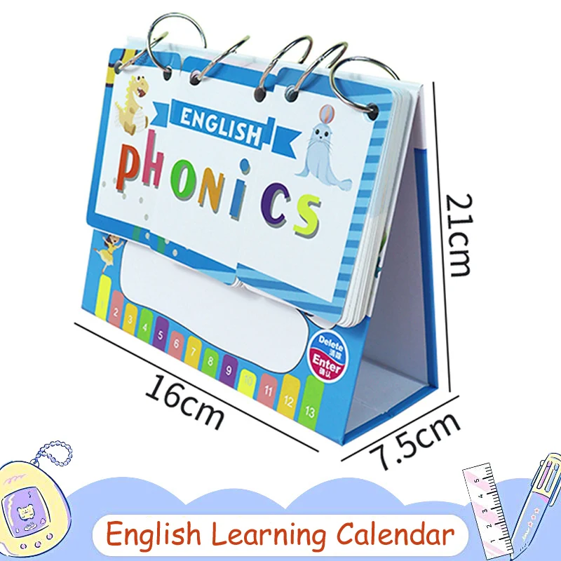 93Pcs Kaarten Engelse Phonics Bureaukalender Thuis Kleuterschool Pocket Chart Leermiddelen Voor Kinderen Voorschoolse Leren Montessori