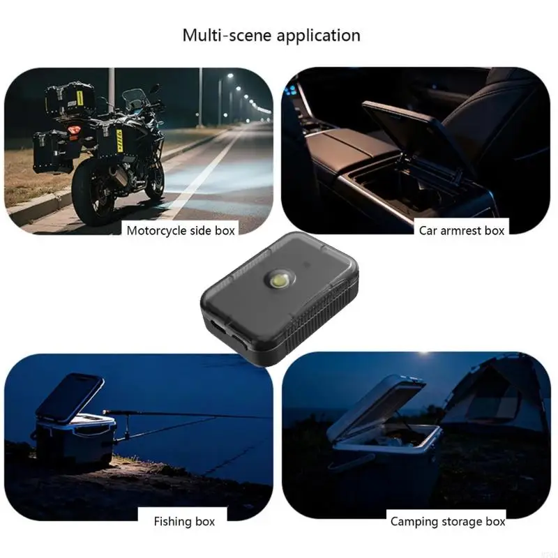 M76E Upgrades berührungslose automatische Motorrad-Gepäckleuchte. Starkes PC-ABS-Material, funktioniert mit den meisten – Detail 10