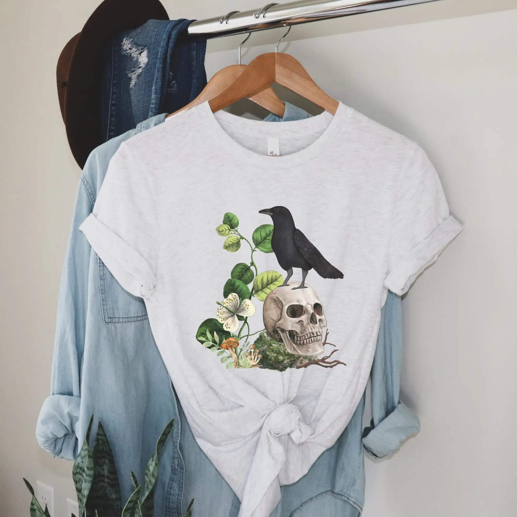 Crow T Shirt Modern S Corvid Bird Black Raven For Her Keeper