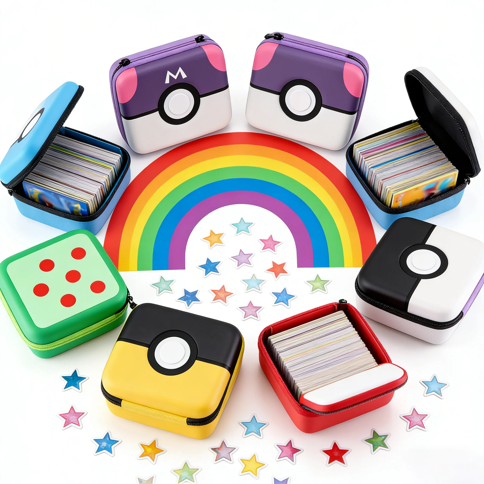 

Коробка для хранения карт MTG – вмещает более 400 коллекционных карт, совместима с картами PTCG, бейсбольными и спортивными картами, прочный футляр для переноски карт, подарок на Рождество