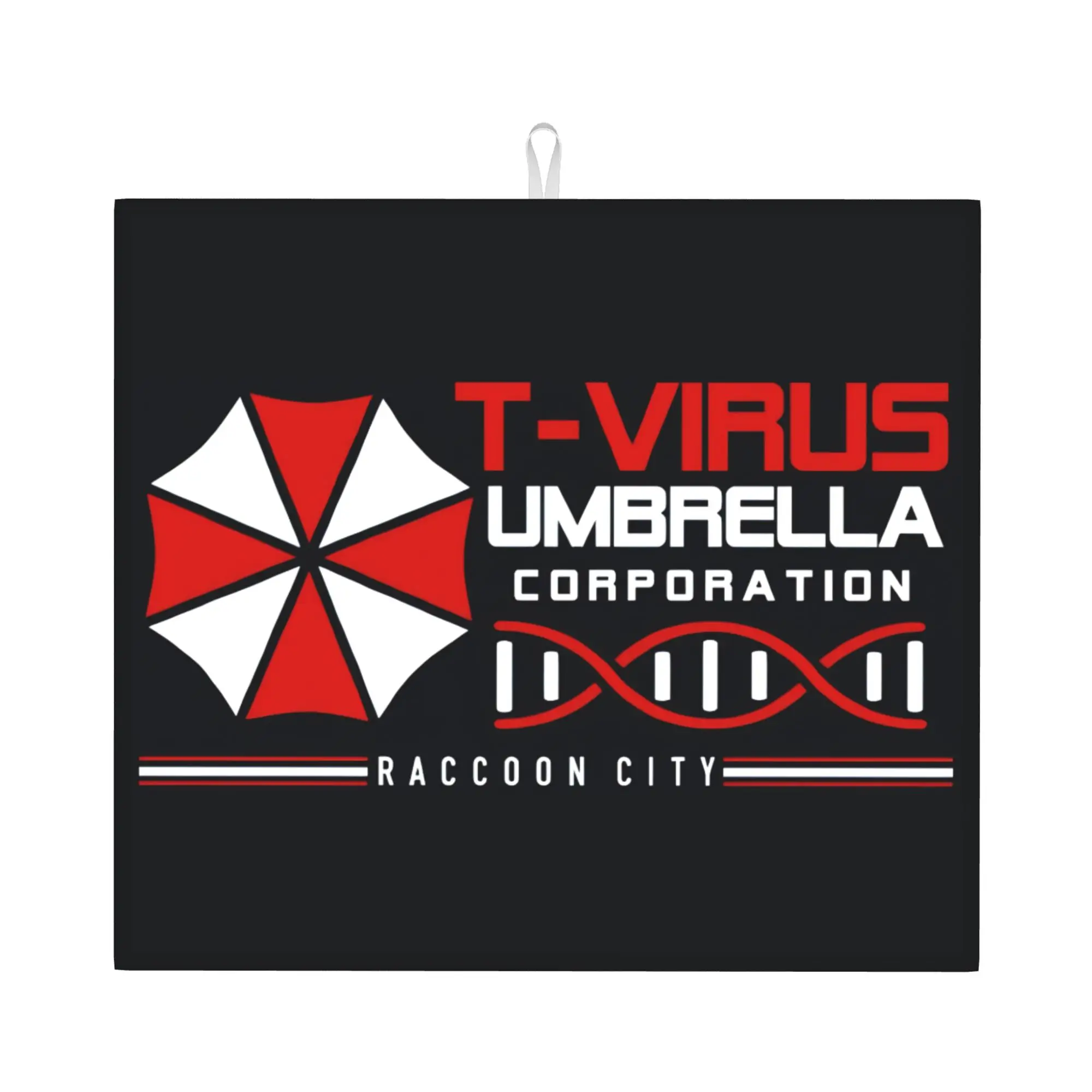 Umbrella Resident Evils Game Non‑Slip Waterproof Absorbent Barware Tableware Oil Proof Reusable  Bathroom Drying Mat For Kitchen