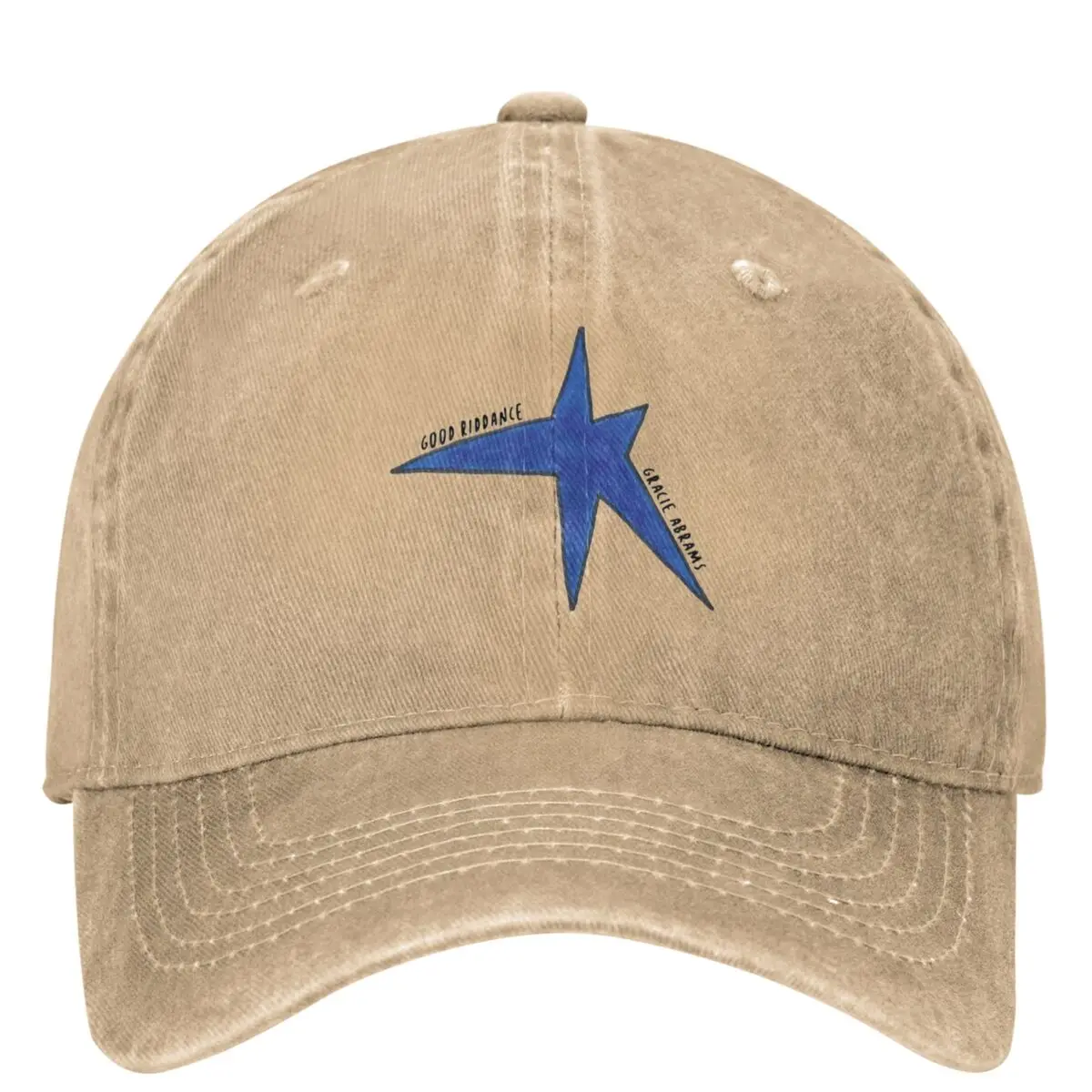 

Good Riddance Gracie Abrams Star Trucker Hat Merch Vintage Distressed Denim Snapback Dad Hat Men Women Summer Caps Hat