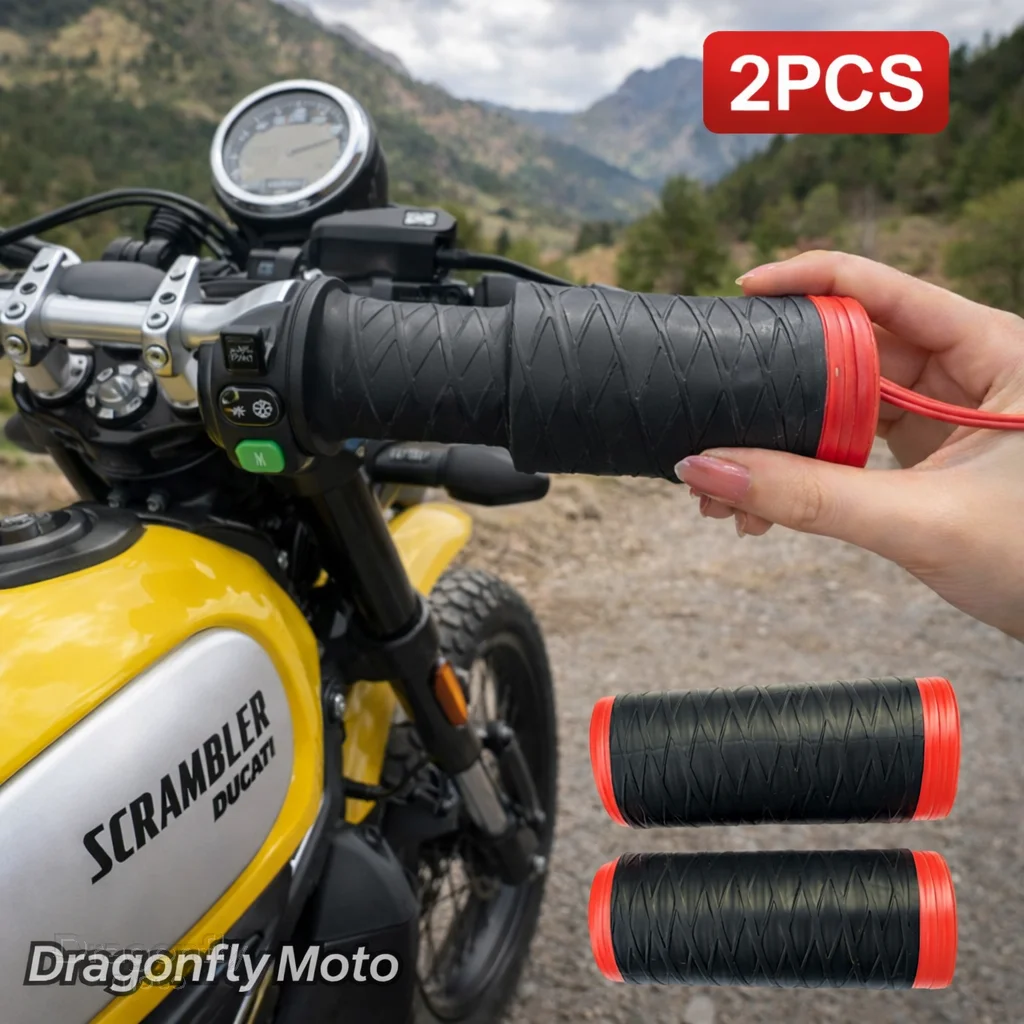 

Силиконовые чехлы на руль мотоцикла для Ducati Scrambler 400 800 1100 2014-2019, самосжимающиеся, нескользящие, для мотоциклов