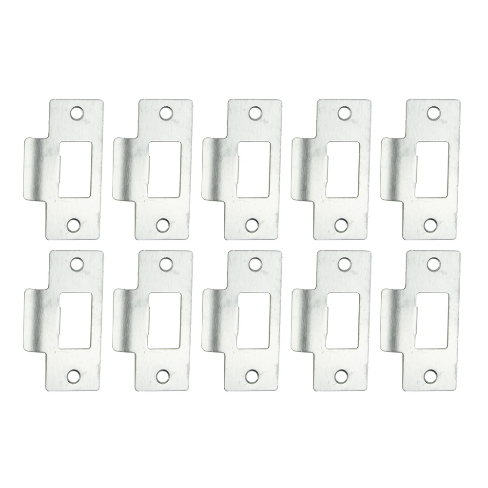 Türöffner-Schließerplatte, zweiteilig, Türöffner, Badezimmer, Kunststoff, Ersatz, 5/10 Stück, 69 x 37,5 x 0,8 mm, Schlosszubehör – Detail 4