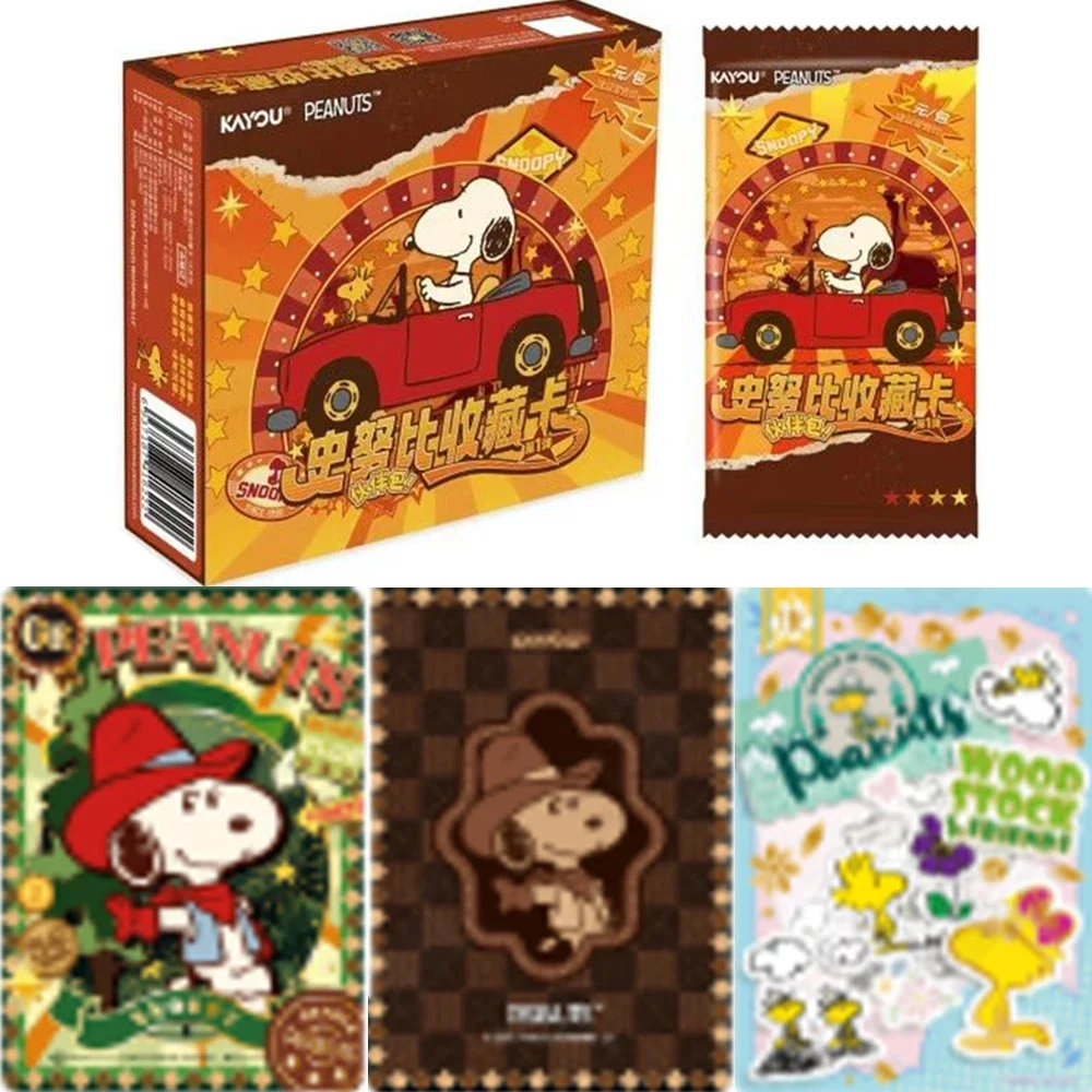 KAYOU Peanut Comics Snoopy Card  Partner Pack Wild West Rare Anime Collectible Card Toys Gifts