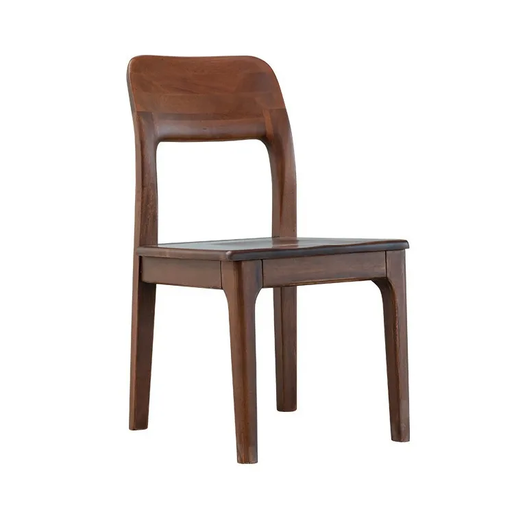 

Ebony Walnut Furniture Factory Tea Table Mortise Rectangle Solid Wood Household Black Walnut Dining Chair, Schuck