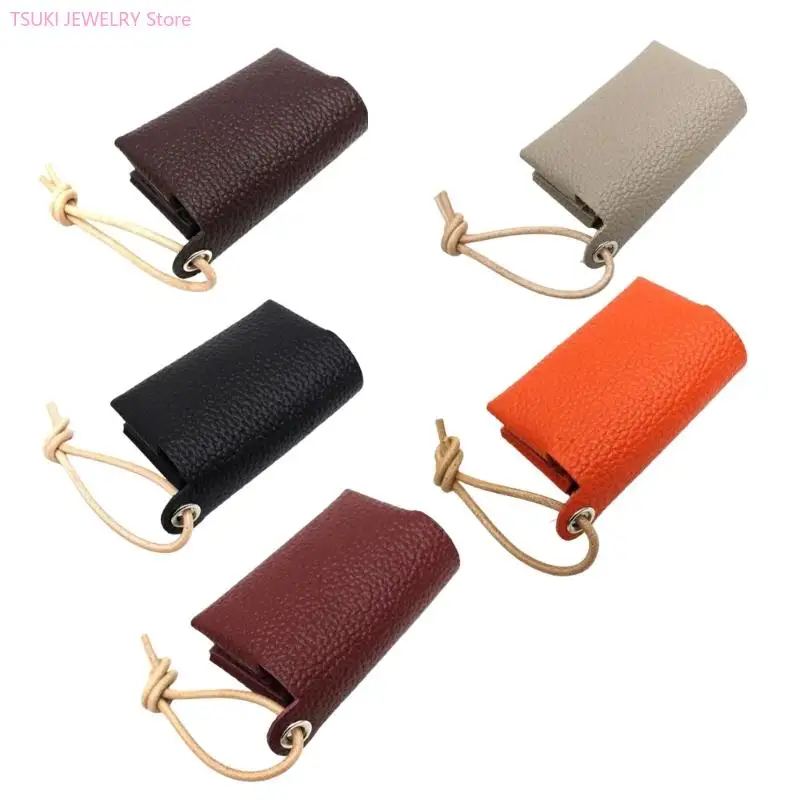

62KE Japanese Styles Tissue Cover Compact Design Multi Purpose Gift Foldable PU Leather Tissue for Travel Business