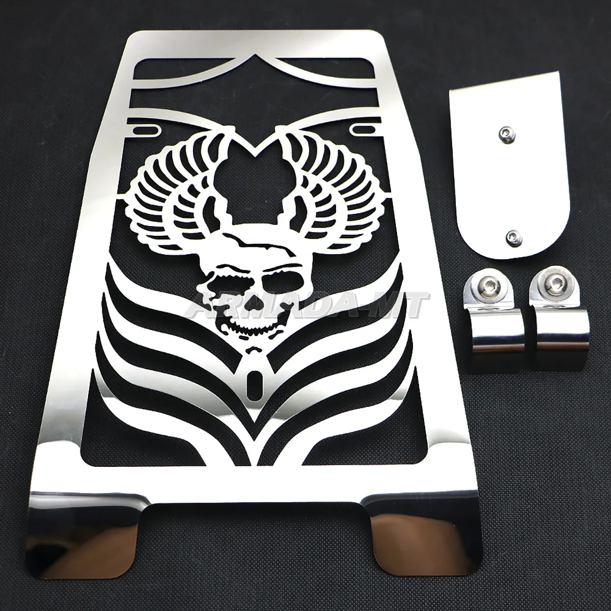 For Yamaha Dragstar V-star 650 XVS650 Classic/Custom 1998-2017 Motorcycle Skull Flame Radiator Grille Cover Guard Protection