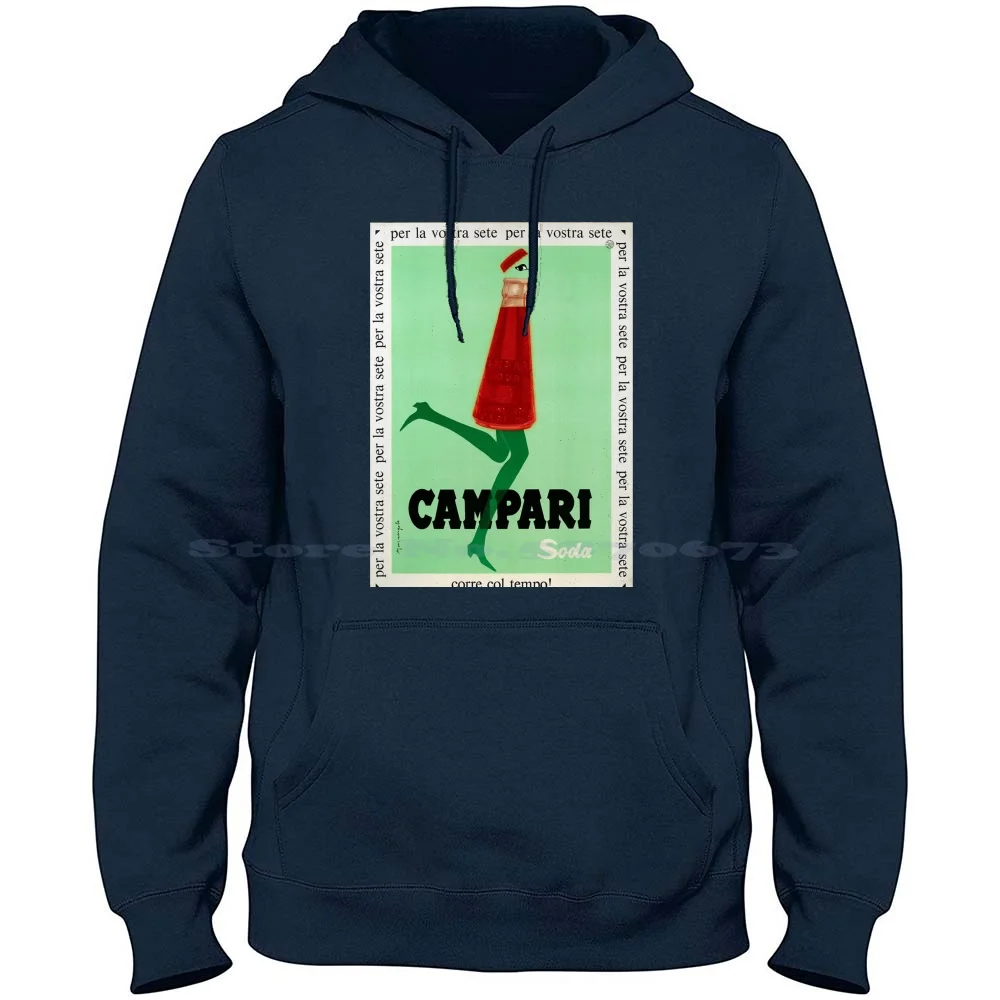 Campari 100% Pure Cotton Hoodie Tshirt Campari Cocktail Vintage Drink Italy Vermouth Champagne Aperitif Martini Cool Negroni