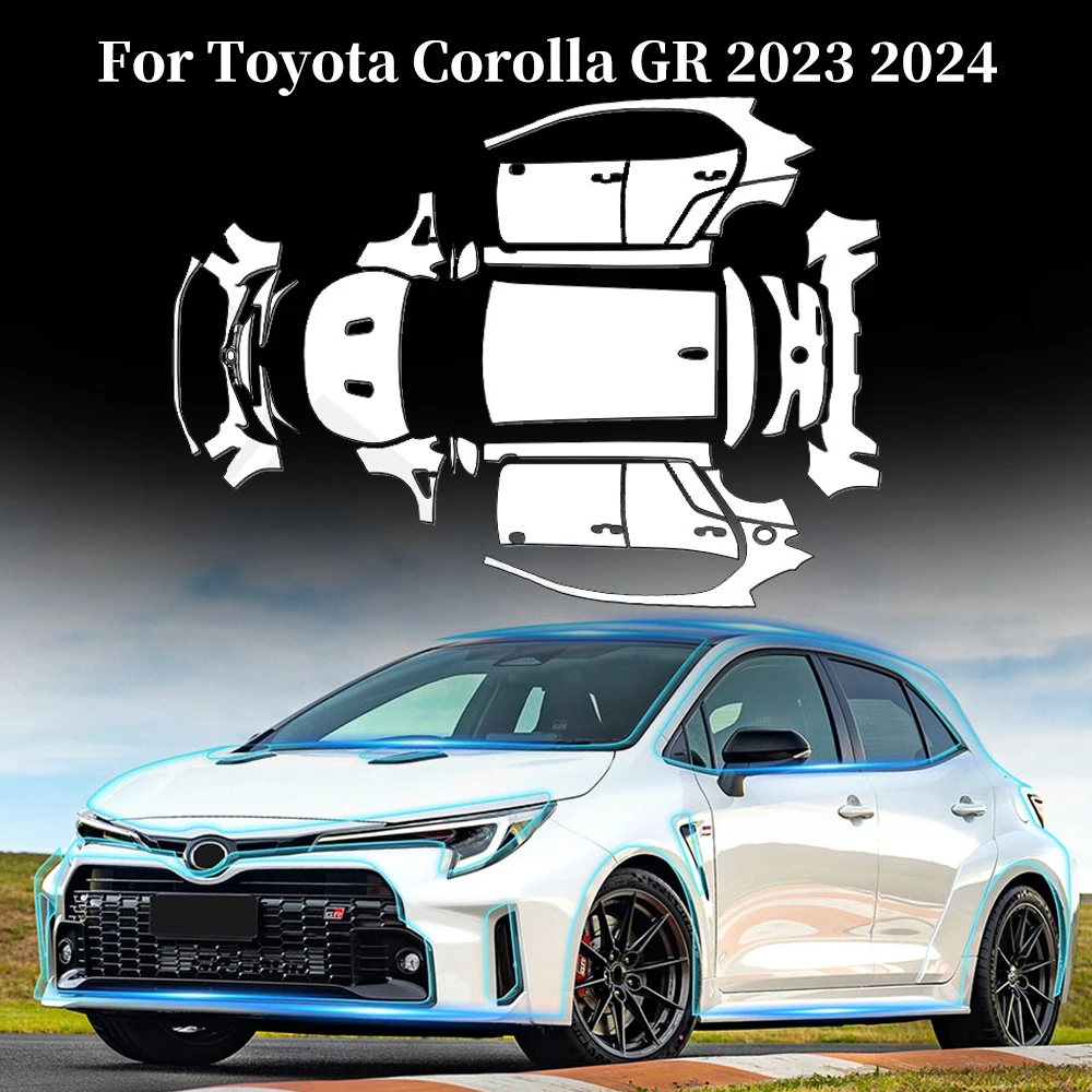 

For Toyota Corolla GR 2023 2024 TPU Paint Protection Film Pre-ut PPF Car Body Clear Bra Anti-scratch Resistant Invisible Cover