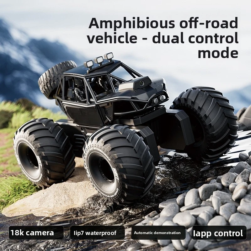 Camera 4DRC Amphibious Y10-Remote Control Car Gesture Sensing Children's Toy Car 4WD Alloy Off-Road Vehicle