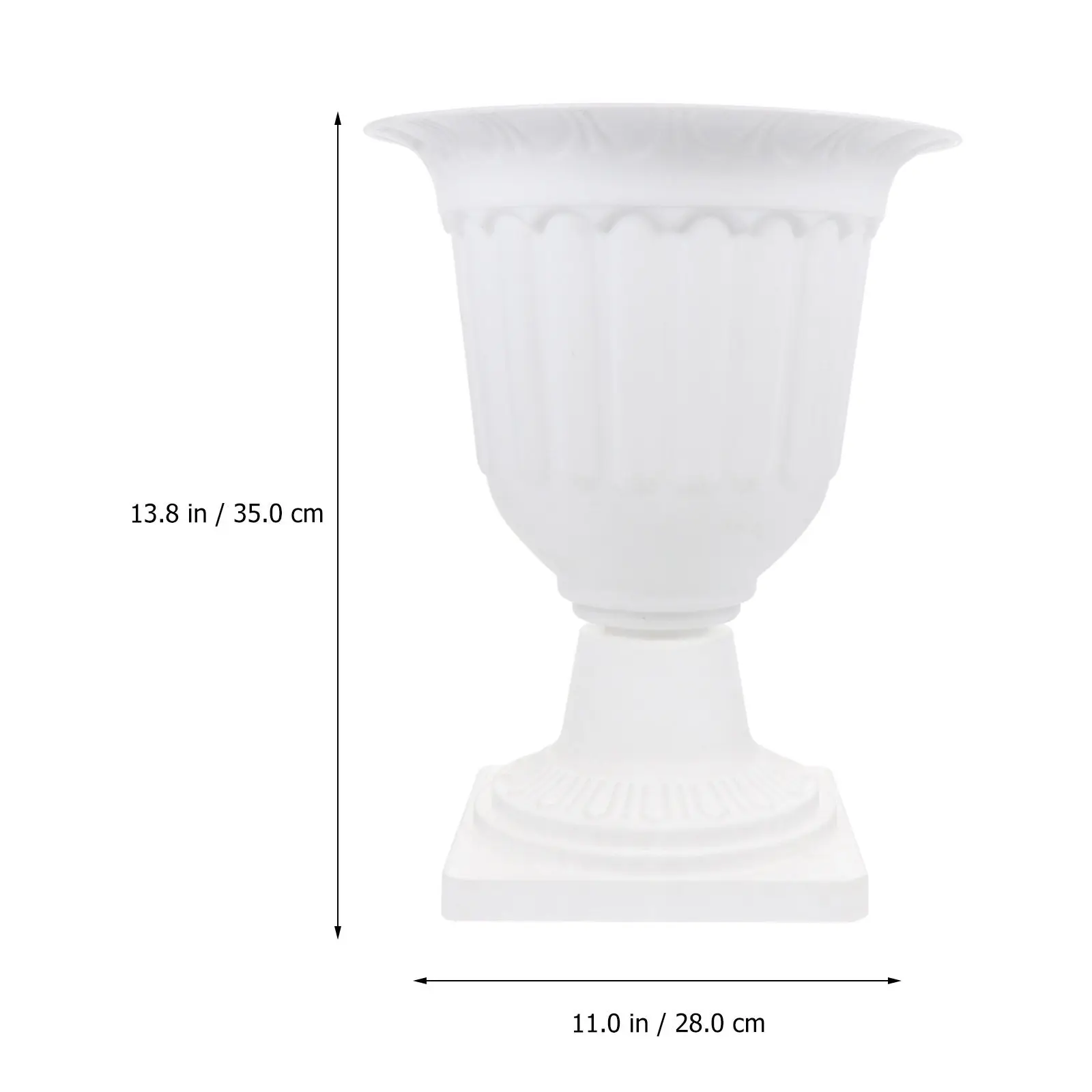 2Pcs Retro Style Plastic Flowerpot Garden Plant Pot for Balcony Office Household Furnishing Decorative Flowerpot Vintage Plant