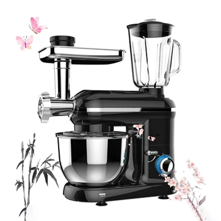 5L Multifunctional Low Noise, Household With Juicer Blender Meat Grinder 4 In 1 Stand Food Dough Cake Mixer/