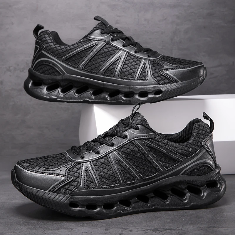 

Men's city light outdoor sneakers four season new breathable soft-sole casual running shoes fashion shock-absorbing sports shoes