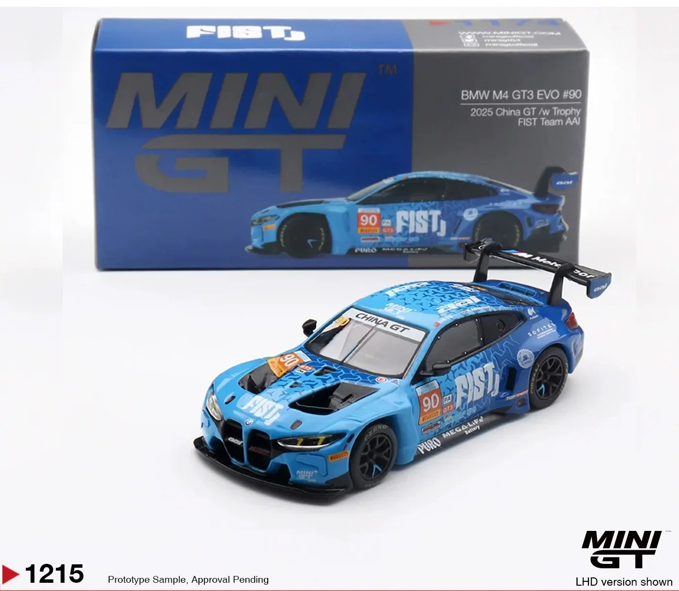 

M4 EVO #90 GT Champion 1215# MINIGT 1:64 Alloy Car Model
