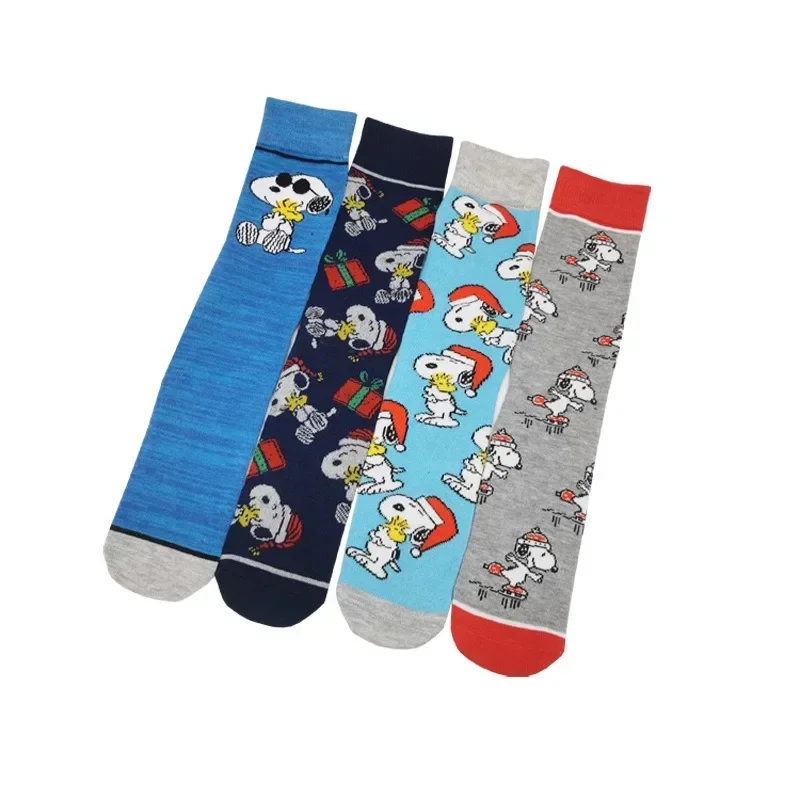 Snoopy Stockings Personalized Creative Tide Socks Men\'s Women\'s Sports Socks Cartoon Embroidery Breathable Cotton Couple Socks