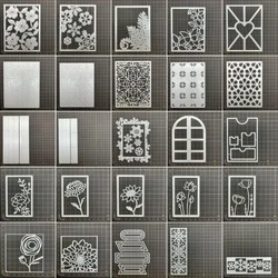 25 kinds flower lace frames Metal Cutting Dies Stencils For DIY Scrapbooking Decorative Embossing Handcraft Die CutsTemplate