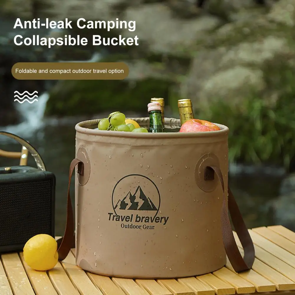 

Collapsible Bucket Excellent Folding Multifunctional Fishing Bucket Camping Barrel Camping Supplies