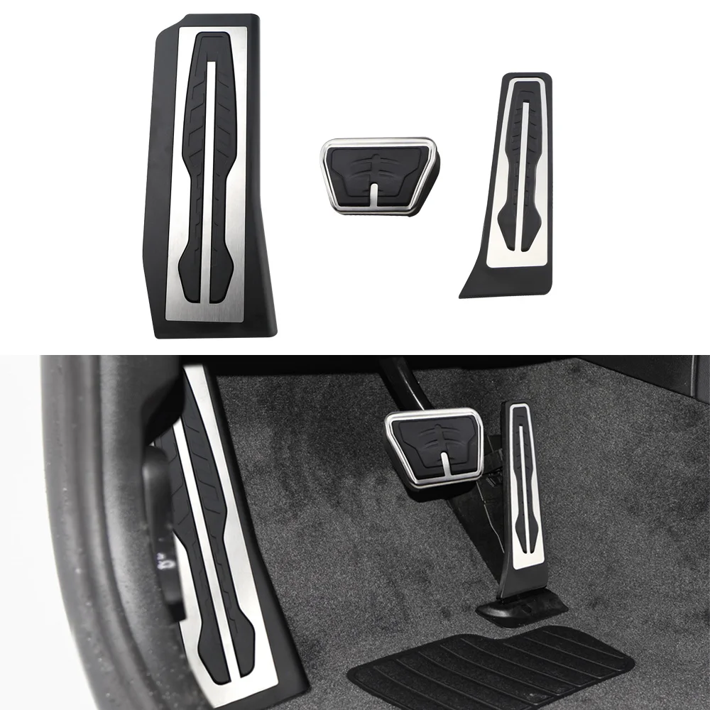 LHD Auto Pedale Für BMW G30 G31 Neue 5er Serie 2017 2018 2019 2020 2021 2022 2023 fußstütze Bremse Gas Gaspedal Pad Abdeckungen – Detail 1