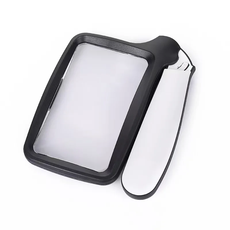 3X 5 LED Foldable Hand Magnifier Reading Painting Appraisal