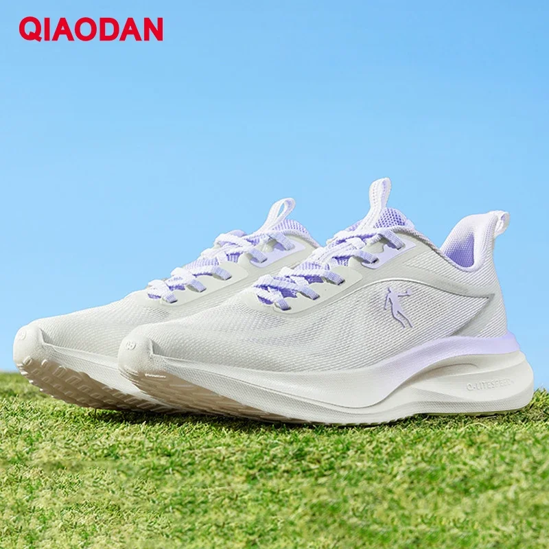 

QIAODAN Mesh Running Shoes Women Hiking Lightweight Breathable Shoes 2025 Soft Marathon Roadwork Sneaker QXB022252214