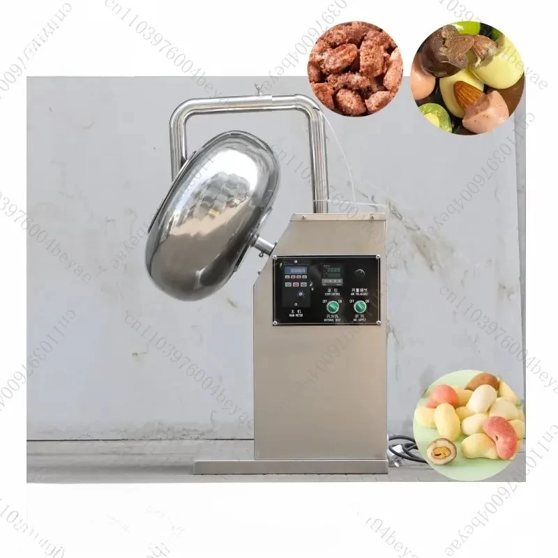 Cashew chocolate coating machine panner machine coated chocolate